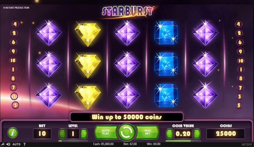 Starburst Spielautomat online zocken