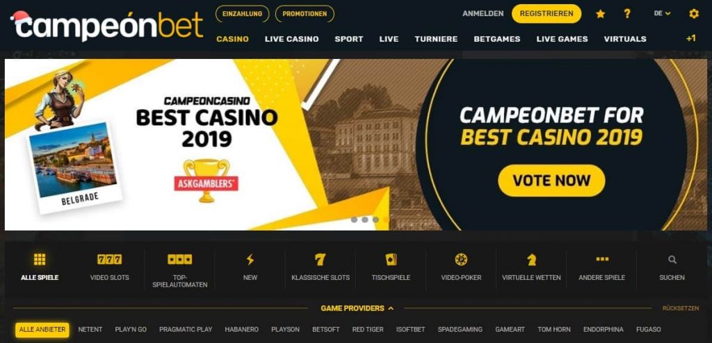 Campeonbet Casino Starseite