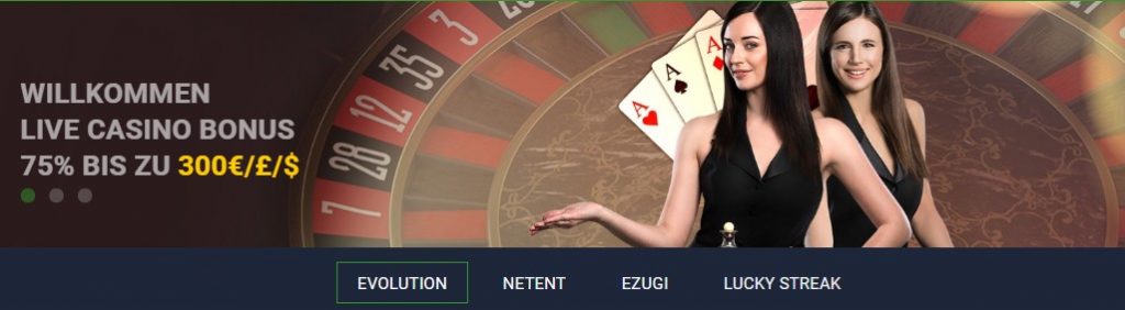 Evobet Casino Wilkommesbonus