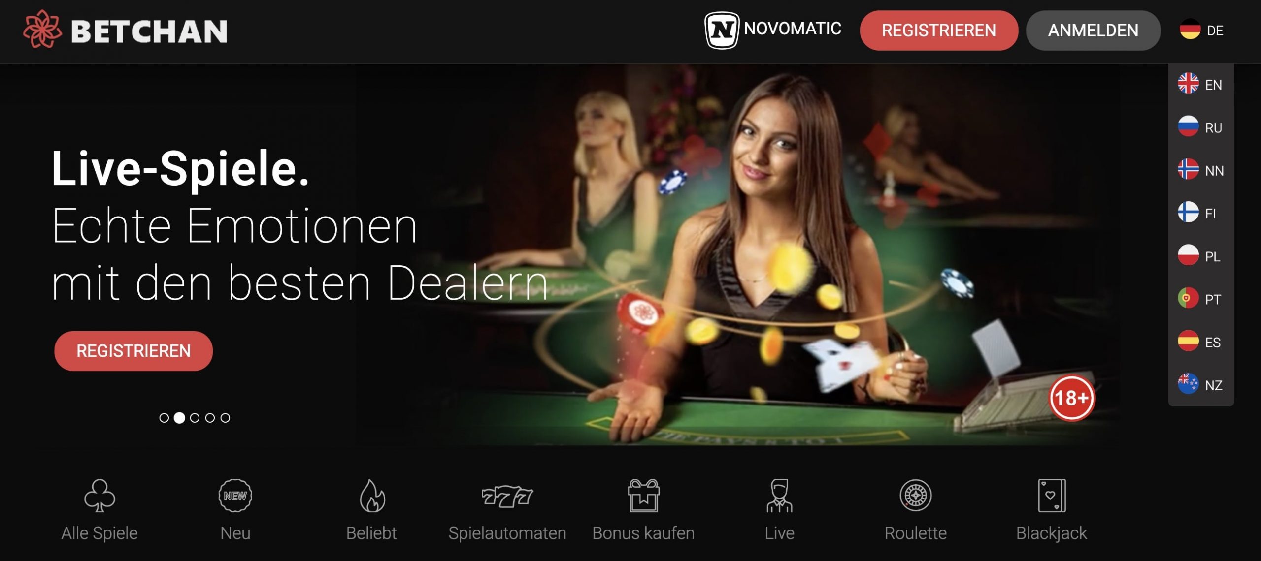 Betchan Casino Startseite