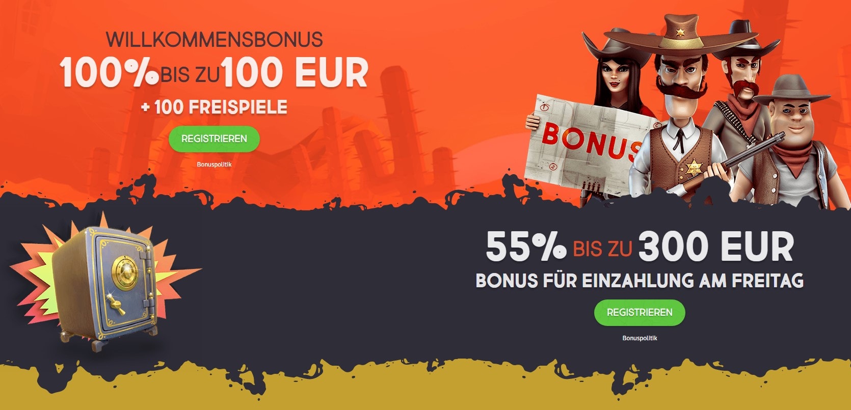 Gunsbet Casino Willkommensbonus