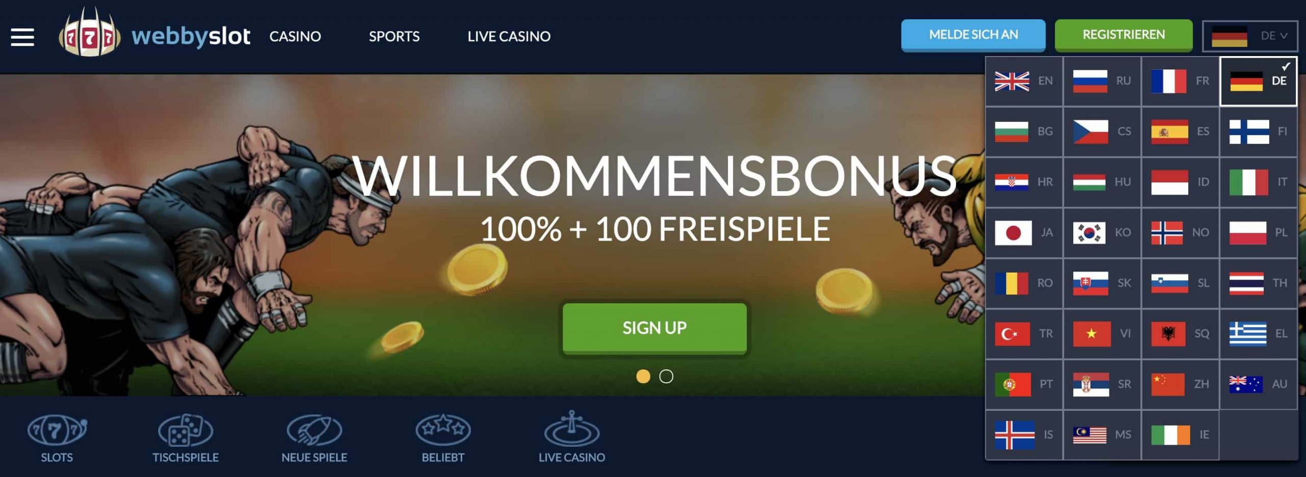 Webby Slot Casino Startseite